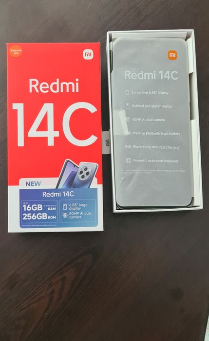 Telefon mobil Xiaomi Redmi 14C, 256GB, 8GB RAM, Green