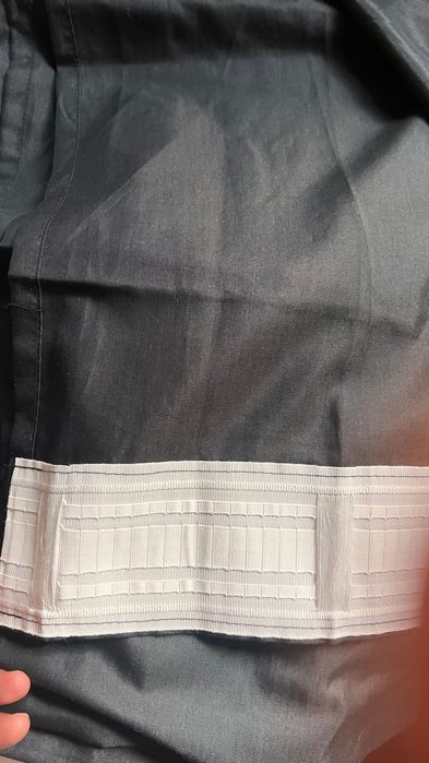 10 бр. Черни пердета 145 х 300 см (завеси)