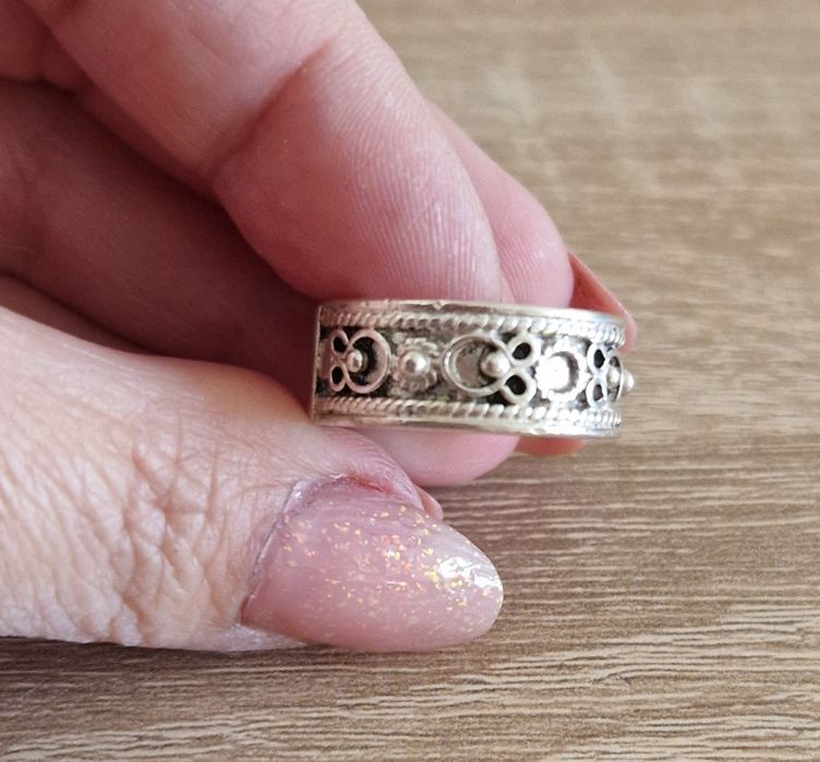 AG5,inel argint 925, nou/marcat, lat, deosebit