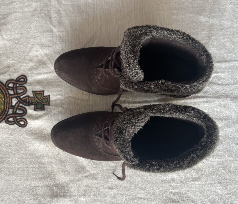 зимни боти от набук