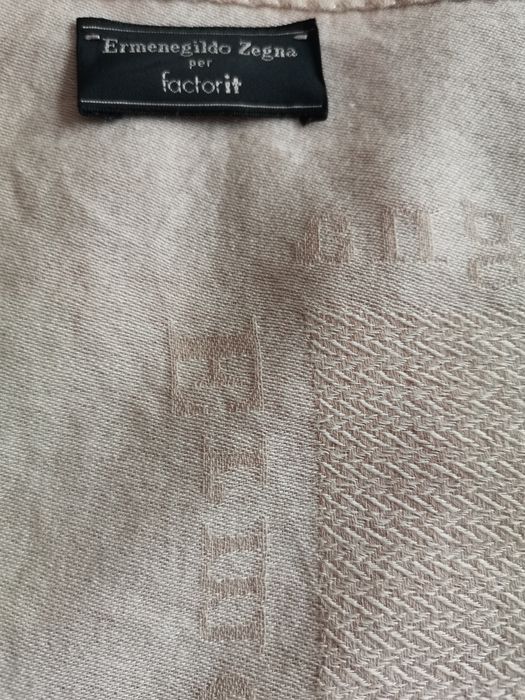 Esarfa/Fular Ermenegildo Zegna Wool&Silk, bej