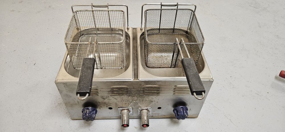 Фритютник на газ 2×6л