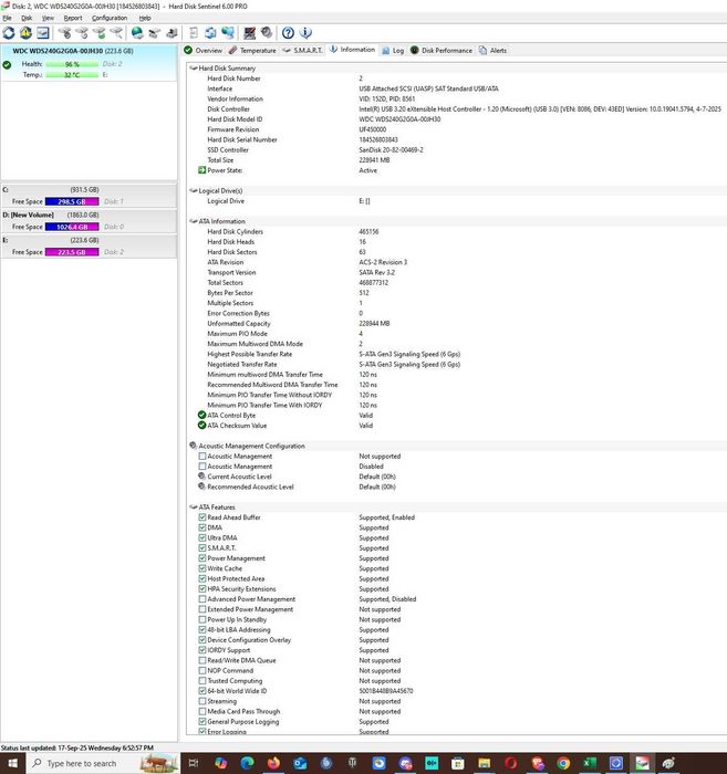 Solid-State Drive (SSD) Western Digital WD Green 2.5 240GB SATA3