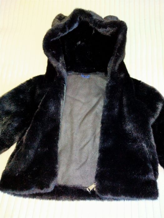 Детская шубка черная под норку