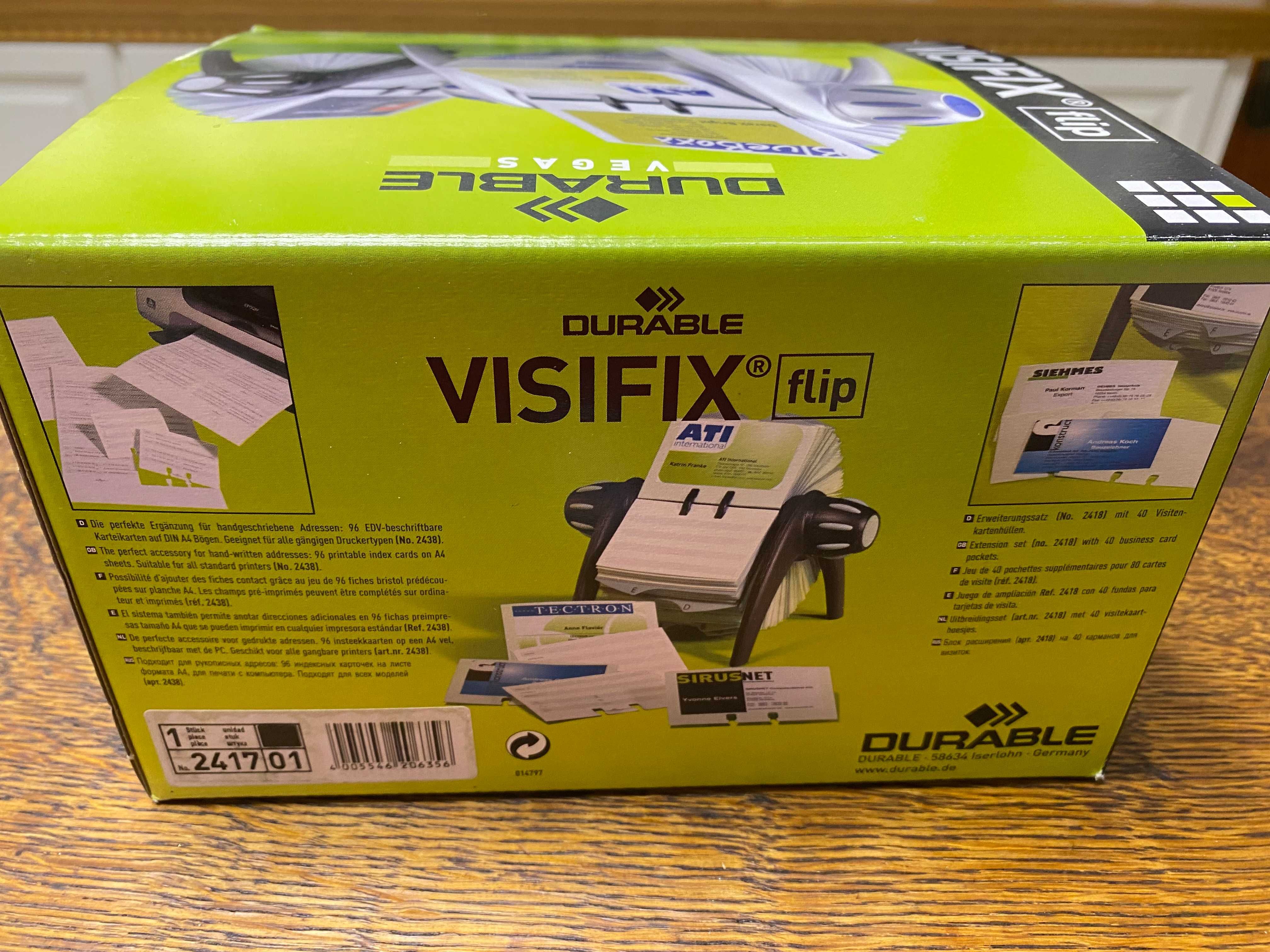 Clasor - suport carti de vizita (400 buc) - DURABLE Visifix Flip