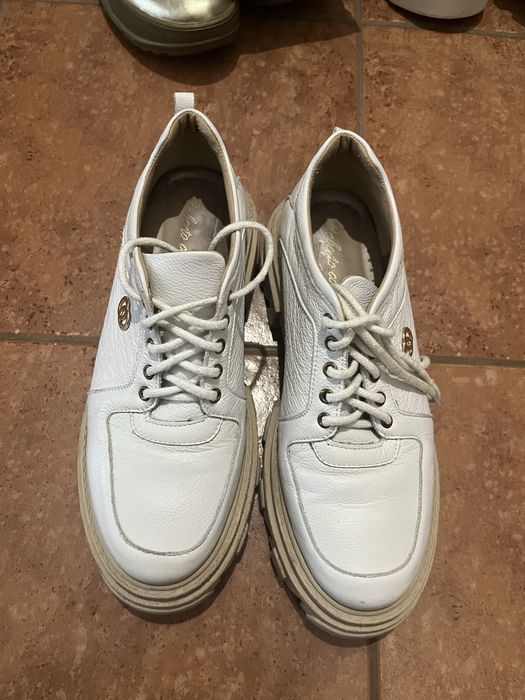Кафеви гуменки, Adidas Gazelle, ест. Кожа обувки