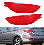Катафот в задний бампер на Хэндай Акцент 11-/ Hyundai Accent 11-