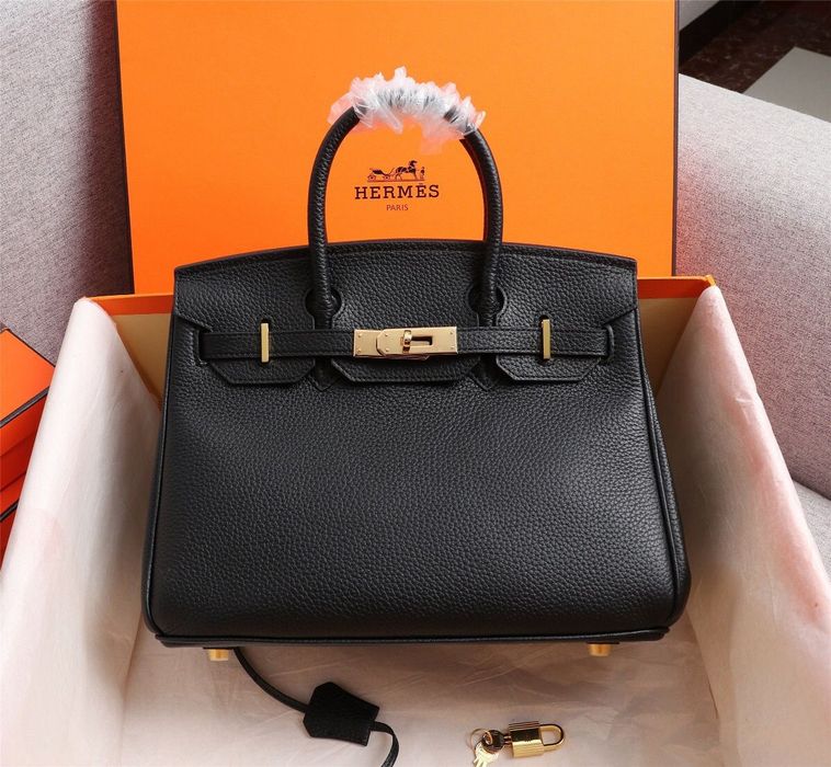 Hermes Birkin 30 Black Gold Hardware