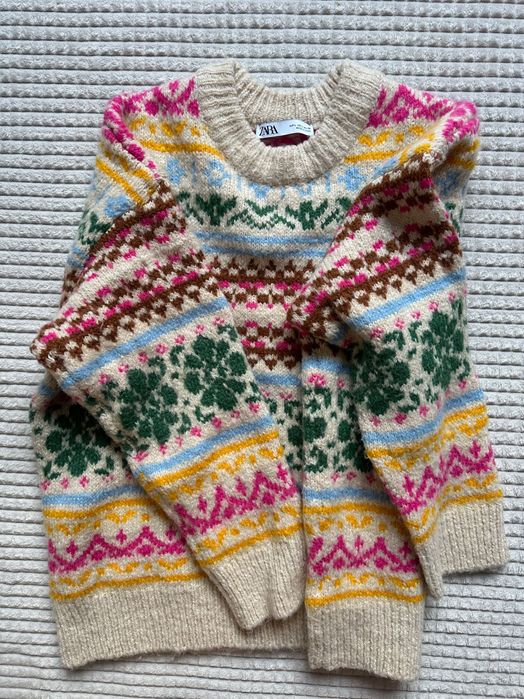 Многоцветен дамски пуловер ZARA, размер L