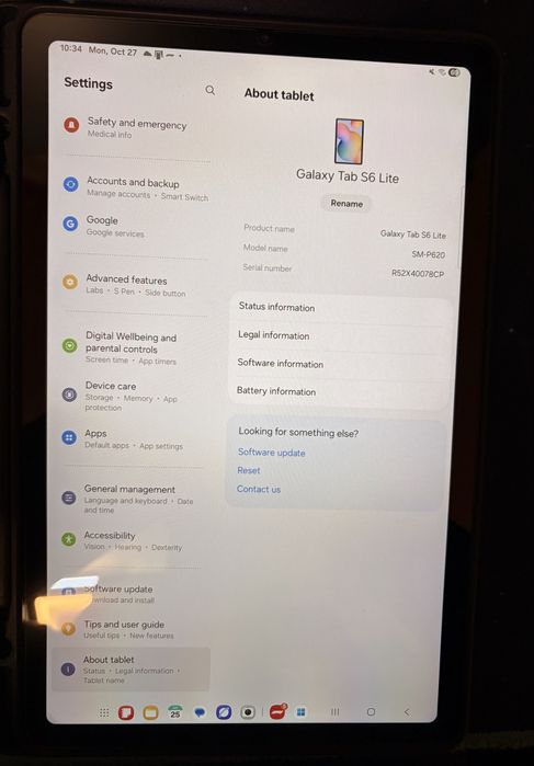 Samsung Galaxy Tab S6 Lite (2024) - SM-P620 - ÎNREȚINUTĂ FOARTE BINE!