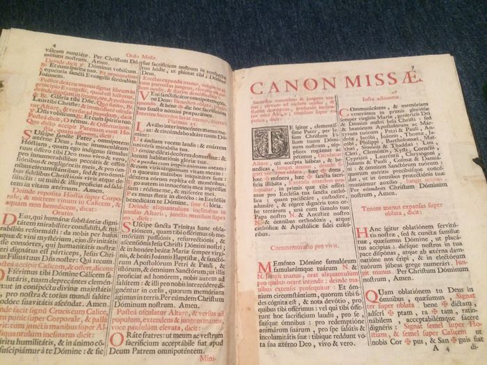 Carte veche Liturghier 1729 Missae Defunctorum