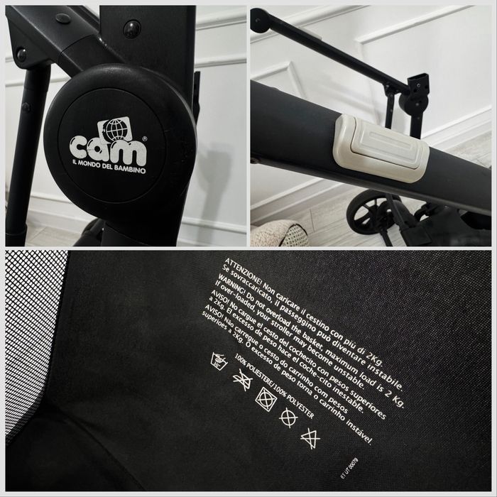 Количка Cam Taski  3 в 1 / italy /цвят 656 сив/ Комбинирана/ Бебешка