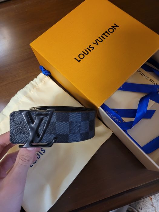 Curea LV barbati Damier Graphite