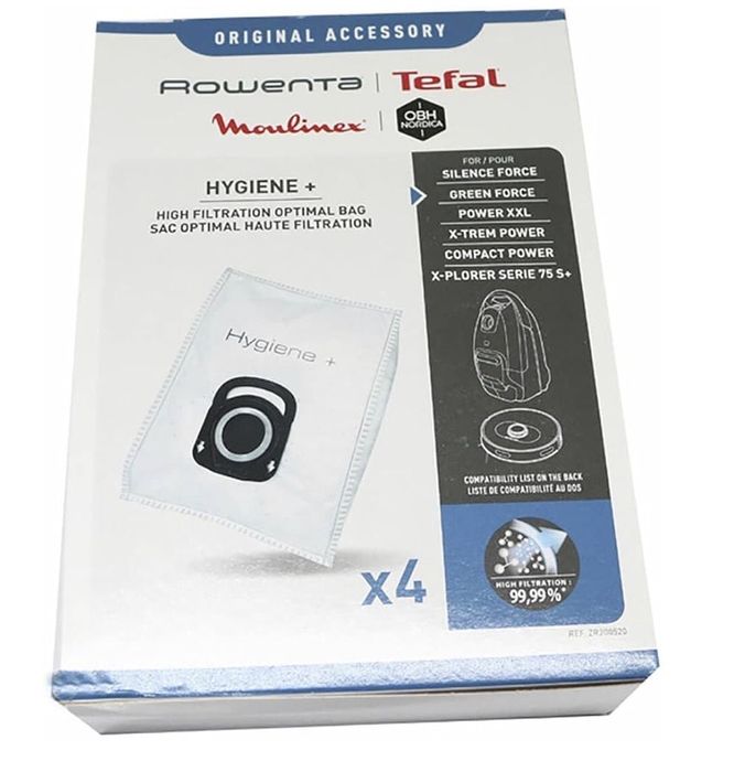 Rowenta 4 x Pungi Hygiene+ compatibile cu Compact Power