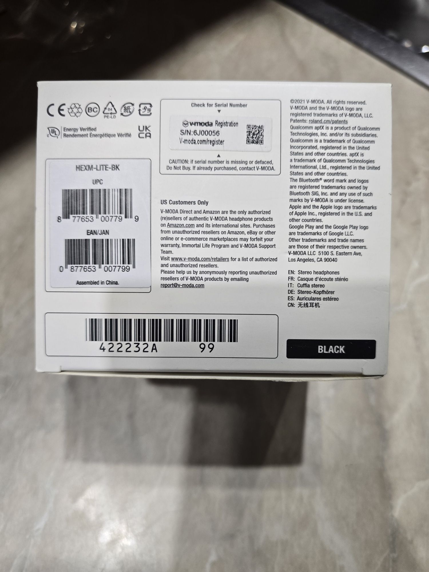 безжични слушалки V-modа Hexamove Lite.