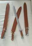 Maceta + husa piele model AK47 , Baioneta 50cm tip sabie