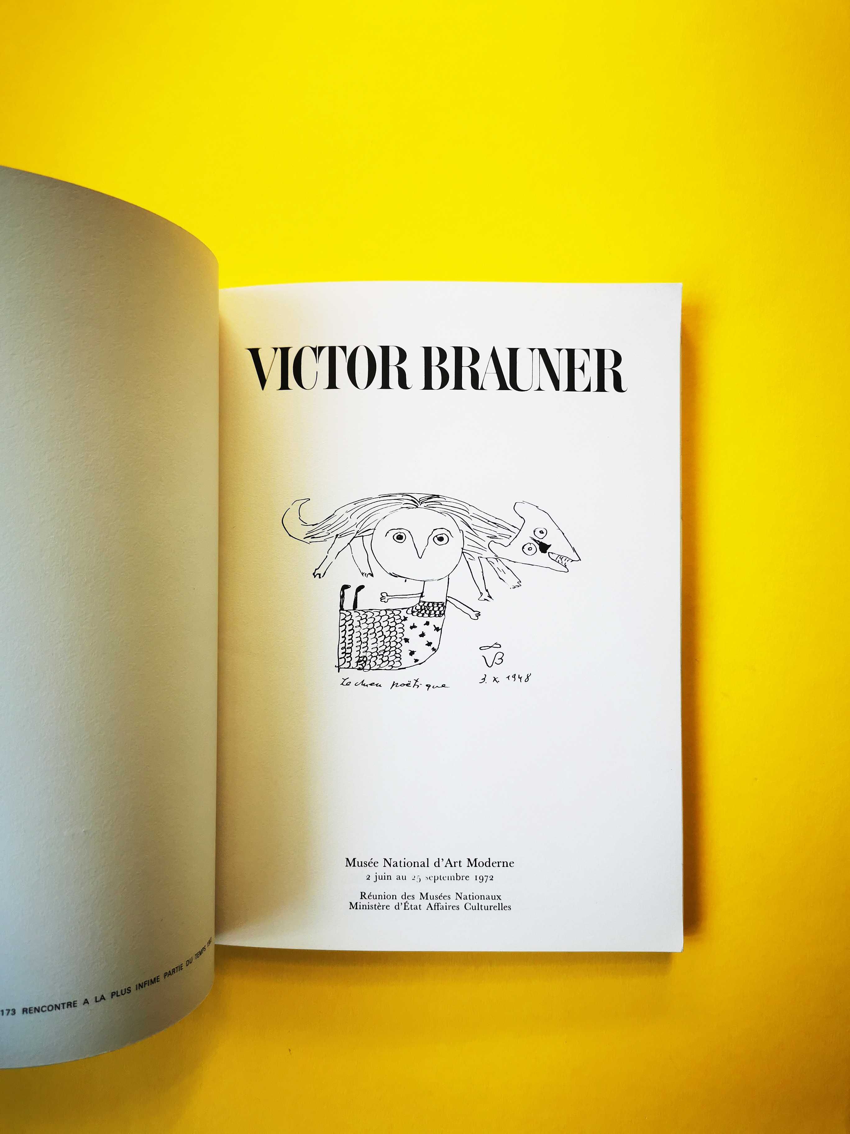 Victor Brauner carte catalog album arta Muzeul National Arta 1972