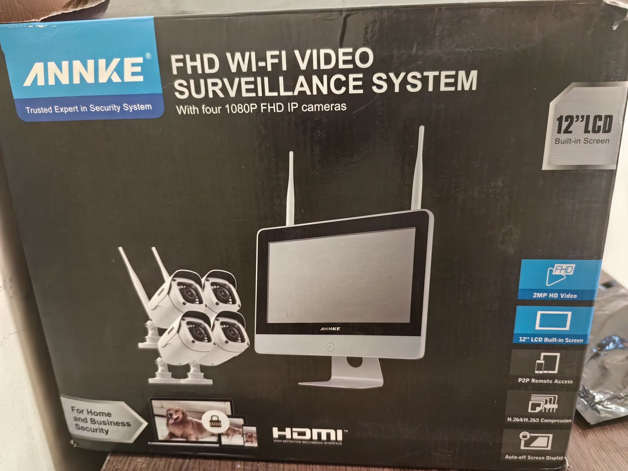 Продавам комплект безжични  камери за видео наблюдение Annke