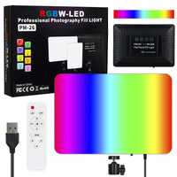 Видеосвет, светодиодный осветитель, разноцветная RGB LED панель для фо