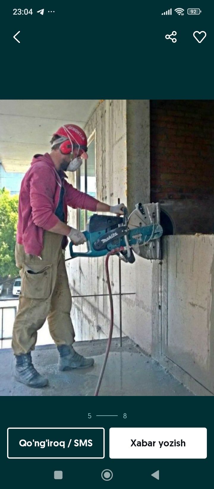 Almazni rezka beton kesish xizmati  almazni bureniya perfarator xizmat
