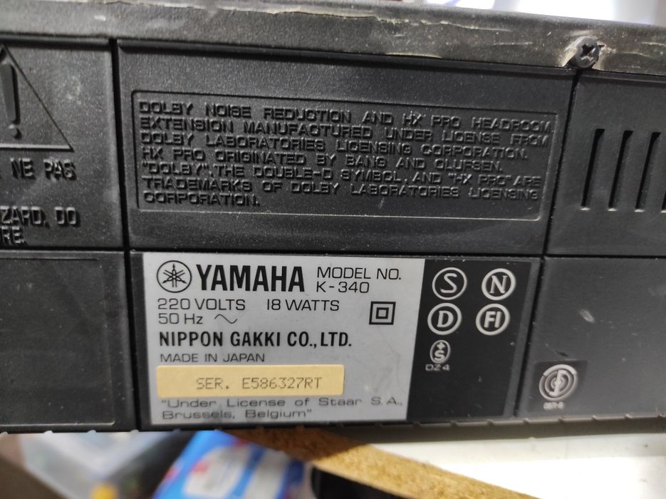 Deck Yamaha k 340