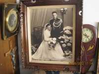 Стара, красива и огромна сватбена снимка на царски офицер