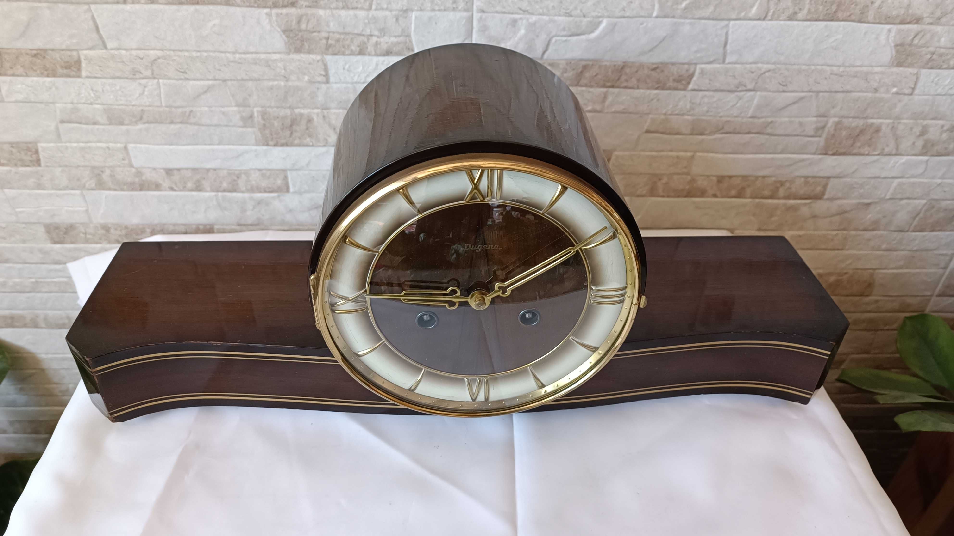 Стар каминен часовник - Dugena - Swiss Made - Антика - 1960"г.