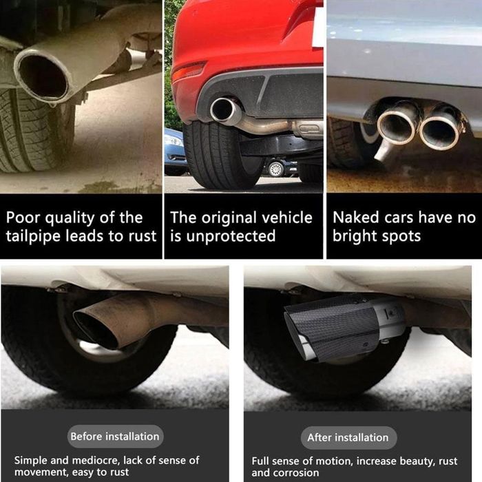 Накрайник за ауспух Akrapovic №3189 LED Светещ червен