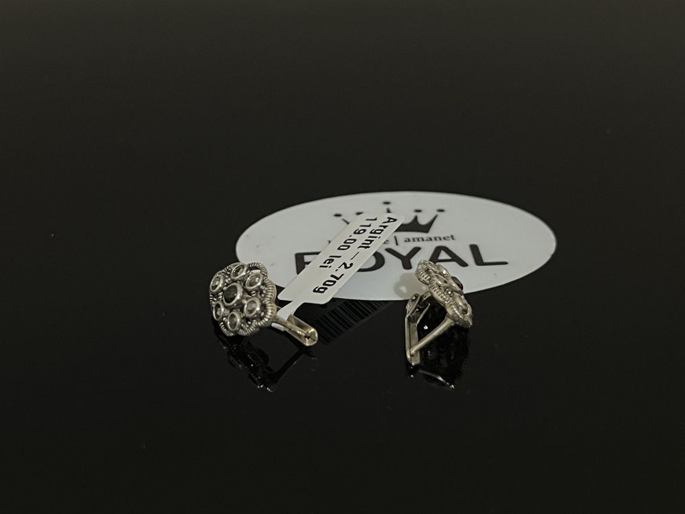 Bijuteria Royal CB : Cercei dama argint 925 2,70gr 1cm