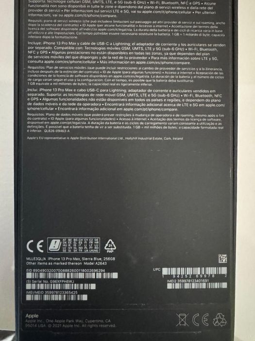 Iphone 13 pro max. 256gb