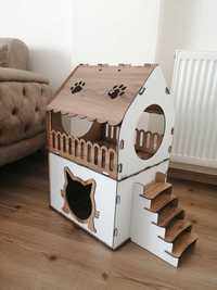 Котешка къщичка от два етажа