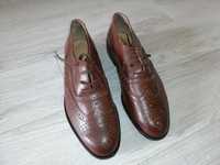 Елегантни мъжки кожени обувки нови, номер 43 (около 27,5cm стелка)