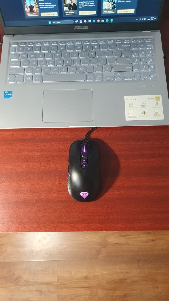 Mouse Genesis Krypton 400 Black