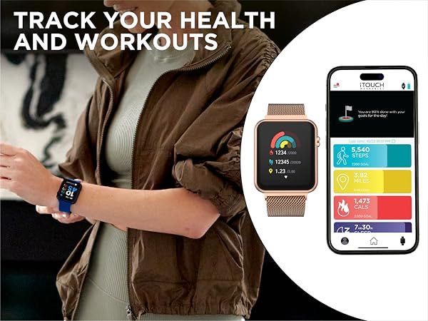 Нов Мъжки Смарт часовник iTouch Air 4 - Bluetooth Connectivity