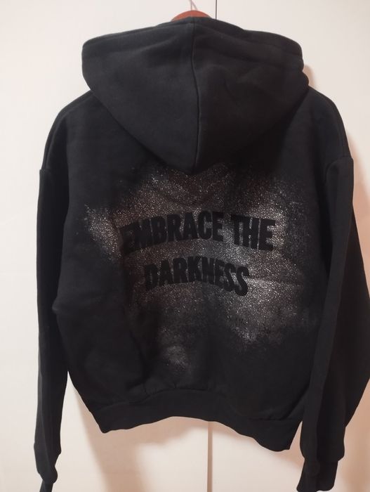 Суитшърт с качулка и щампа Bershka