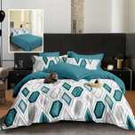 Lenjerie de pat Finet 6 piese  cu model geometric