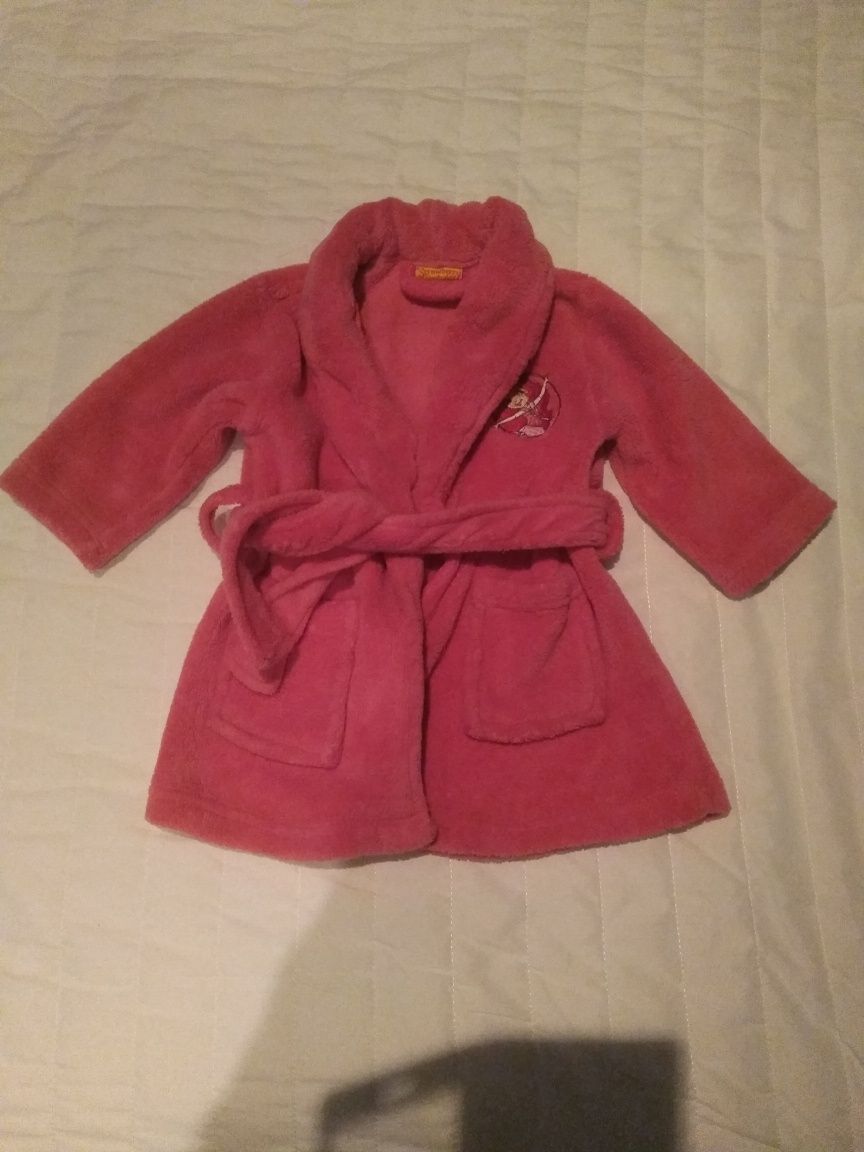 Розов халат за бебе