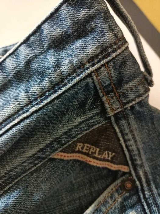 REPLAY Anbass, blugi barbati W32 L30, talie 44cm