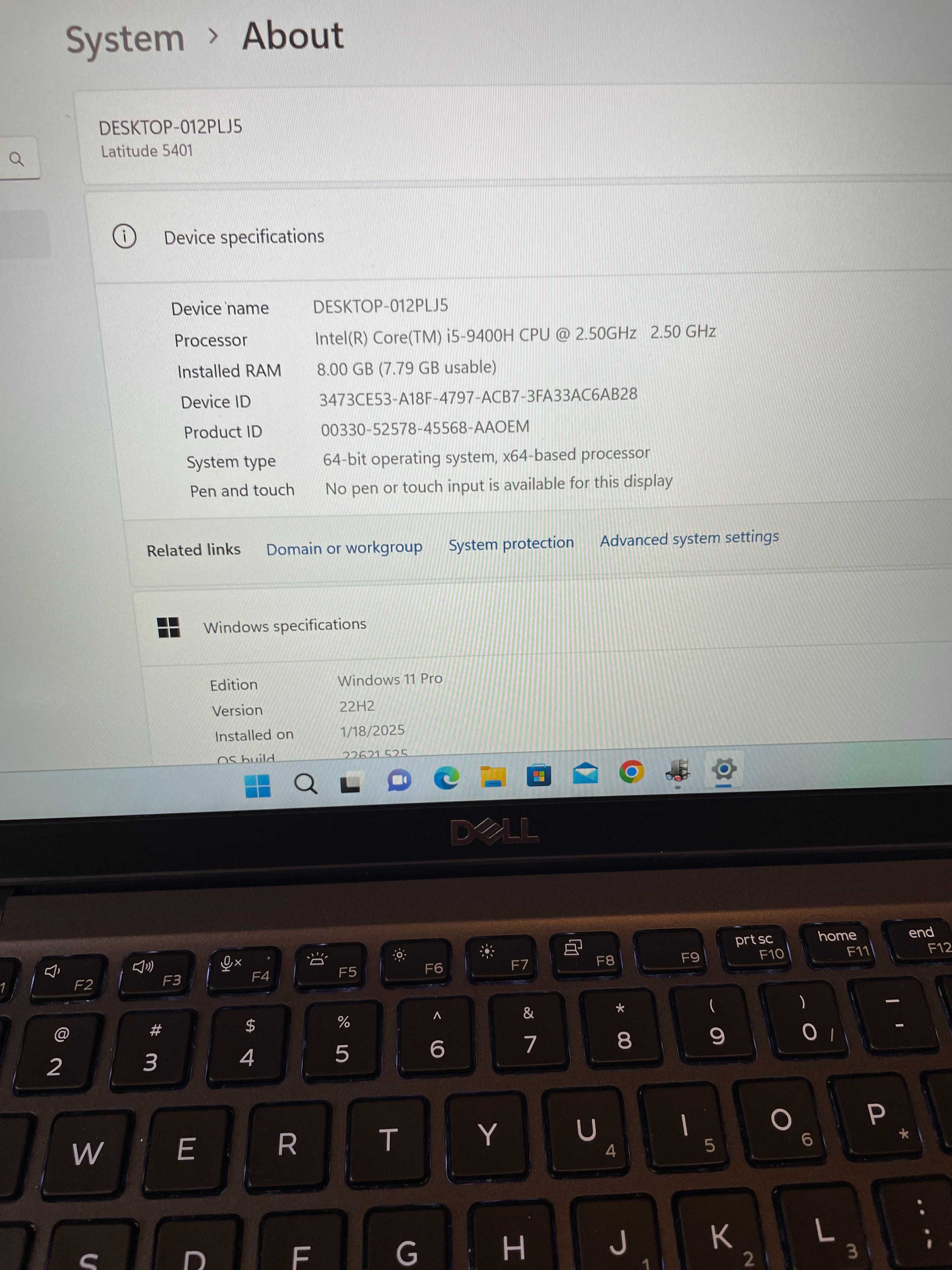 Laptop Dell Latitude 5401, i5 a 9a generation, 8gb ddr4, ssd 256gb