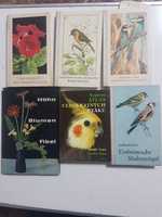 Книги о птицах и цветах на немецком и чешском языках