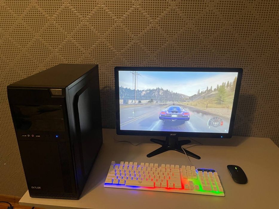 Игровой компьютер i5 4 ядра 8гб/GTX 750Ti 4ГБ/SSD/Aser 23 дюйма