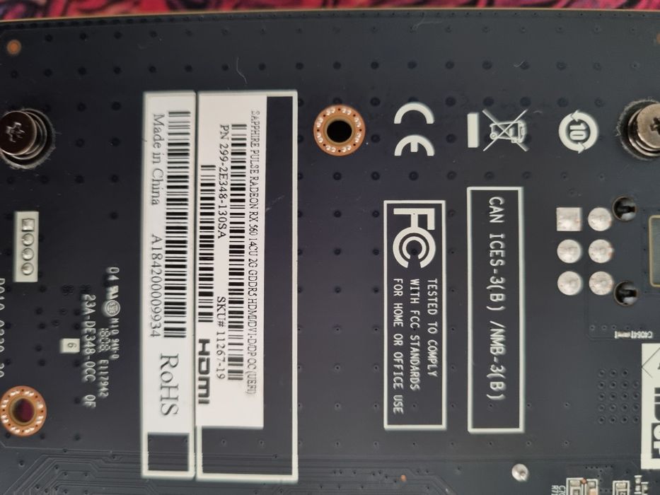 Sapphire Radeon rx 560 2gb