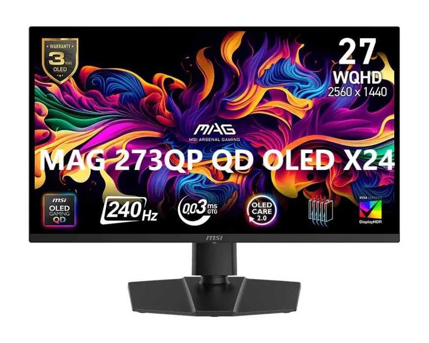 MSI 27" Монитор MAG 273QP QD-OLED X24 240HZ