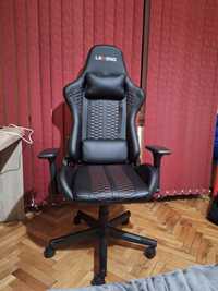 Геймърски стол NIBE (Legend) черна изкуствена кожа/червено