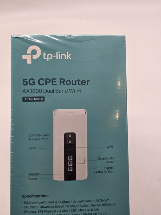Router Wireless TP-Link Archer NX200, 5G cu slot de SIM, AX1800, dual-