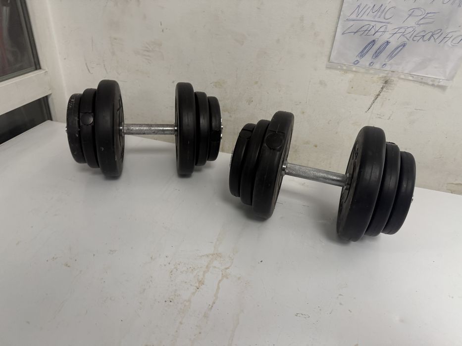 Gantere noi Germany set 20 kg. Ambele, 10 kg+10 kg=20 kg, pret 200 lei
