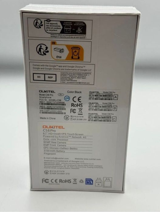 Oukitel c58 pro 24 GB RAM 256 GB memorie