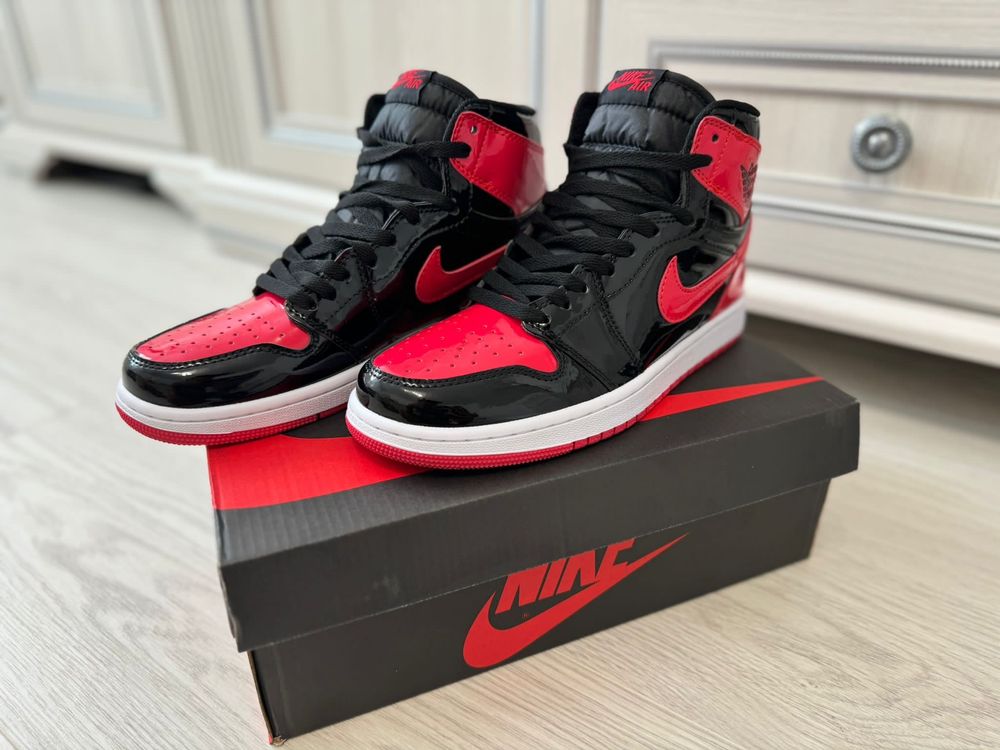 Adidasi AIR JORDAN 1 Retro High OG - PATENT BRED | Calitate Full Box
