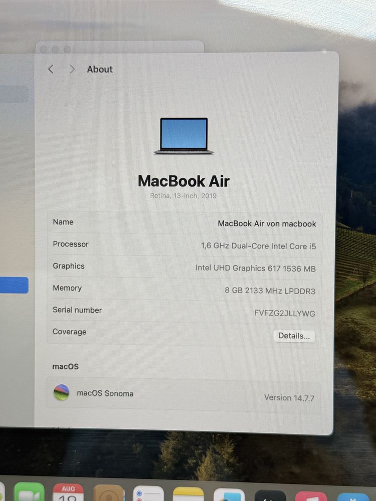 Apple Macbook Air 13,3" 2019 128GB
