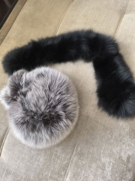 Шапка песец тонированный